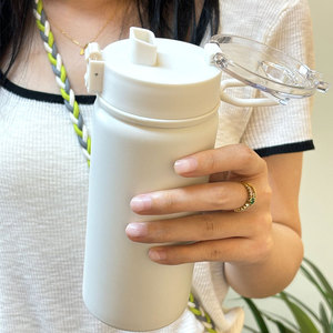 Cylindrical Vacuum Insulated Stainless Steel 6-12 Hours Thermal Insulation Student Portable Leak-proof Bpa Free Modern Simple - Product Image 4