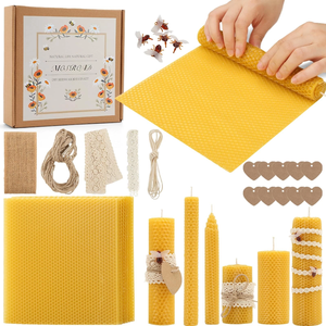 <span class=keywords><strong>Kit</strong></span> de <span class=keywords><strong>fabrication</strong></span> de bougies Eeswax pour enfants - 100% <span class=keywords><strong>cire</strong></span> <span class=keywords><strong>d</strong></span>'<span class=keywords><strong>abeille</strong></span> pure (16 feuilles multicolores) Fournitures de <span class=keywords><strong>fabrication</strong></span> de bougies DIY pour l'artisanat artistique - Product Image 1
