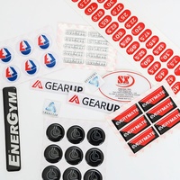 Feuilles d'autocollants en résine époxy avec logo personnalisé personnalisé autocollants en gel dôme 3D en forme de rectangle décalcomanies autocollants époxy en silicone dôme