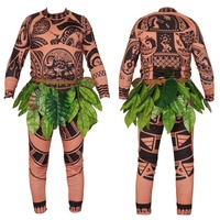 Vente chaude Moana Halloween Anime Costume Set Le commerce extérieur comprend des robes mettant en vedette Echo Elsa Déguisement Princesses