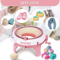 Offre Spéciale – Machine à Tricoter Sentro à Bas Prix, 48 Aiguilles, pour Crochet et Tissage DIY, Jouets en Laine Cylindriques
