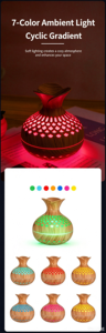 Home Mini Essential <b>Oil</b> <b>Diffuser</b> Ultrasonic Humidifier Portable USB Cool Mist Aroma <b>Diffuser</b> Air Humidifier with LED Night Light - Product Image 5