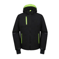 Veste d'hiver de ski décontractée unisexe imperméable coupe-vent Softshell respirante rembourrée de coton pour la randonnée et les activités de plein air