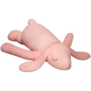 New Rabbit Body Plush Pillow Toys 90 CM Soft Stuffed Papa Bunny Toy with Long Ears Plushie 40 CM