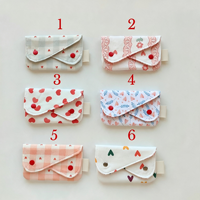 Porte-monnaie floral mignon, pochette en tissu doux portable pour cartes de crédit, billets de banque, rouges à lèvres, petit organisateur de rangement quotidien pour filles