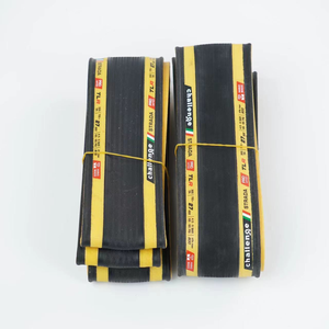 Pneu de <span class=keywords><strong>vélo</strong></span> de <span class=keywords><strong>route</strong></span> Challenge Elite 700X25C, <span class=keywords><strong>pneus</strong></span> de <span class=keywords><strong>vélo</strong></span> pliables anti-crevaison 700C, bord jaune, noir, <span class=keywords><strong>pneus</strong></span> faits à la main - Product Image 2