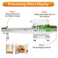 Machine d'emballage MY China Flow Cake Pack pour gâteaux, sandwichs, gâteaux en forme de coussin et pâtisseries, pour le pain