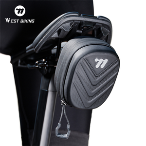 Bolsa de Sillín de Bicicleta Rígida, Impermeable, Resistente a Impactos, para Almacenamiento de Viaje, Portátil, para Uso en Exteriores - Product Image 1