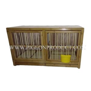 Cage à pigeons en bois personnalisable avec structure de porte-à-bascule en fil métallique galvanisé, style original taïwanais, pour l'élevage - Product Image 6
