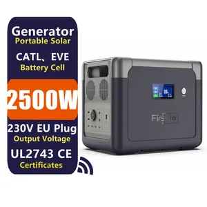 Estación de energía portátil de 2500W 1843Wh para salida de onda sinusoidal pura de 230V para el hogar