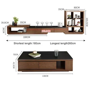 Gmart 2022 New Simple Fashion Living Room Furniture Tempered Glass Home Floor TV Table TV Stands Cabinet With Drawer