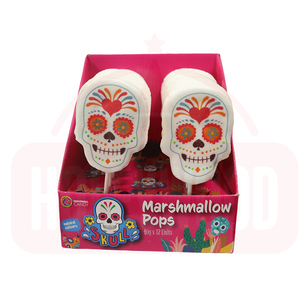Holeywood 4D Halloween Delicado Calavera Montada Marshmallow Lollipop Mixed Fruity Flavored Sweet Mouth Candy Halal Sugar Box - Product Image 1