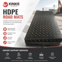 Plaques de soutien et tapis de sol en HDPE durables pour la stabilité des grues et des plateformes de travail aérien sur surfaces instables