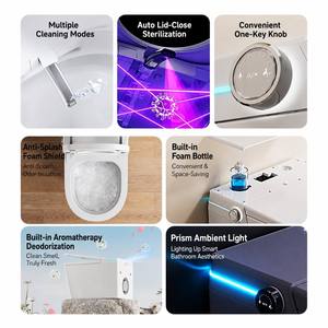 Inodoro Inteligente Suspendido con <span class=keywords><strong>Cisterna</strong></span> Oculta, Doble Descarga, Tanque <span class=keywords><strong>WC</strong></span>, Inodoro Inteligente con Descarga Electrónica y Asiento Automático - Product Image 4