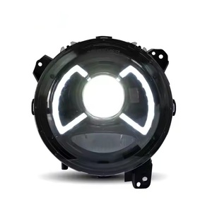 2018-2021 per Jee/p Wrangler fari LED nuovo Design blu DRL con lampada frontale bianca 6000K colore temperatura accessori auto - Product Image 2