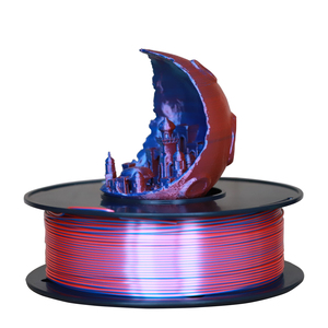 Filament pour impression 3D, consommable d'imprimante en PLA, soyeuse, double couleur, 1KG, haute solidité, 1.75mm de diamètre, 2 couleurs disponibles - Product Image 1