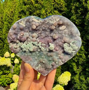 Vente en gros de pierres de guérison en cristal naturel de haute qualité, cœur en <span class=keywords><strong>agate</strong></span> de raisin pour la décoration de la maison - Product Image 6