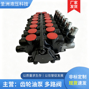 Vanne hydraulique multi-circuits série DVC en fonte, raccordement fileté à 3 voies pour véhicules d'ingénierie - Product Image 5