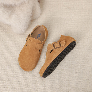 Zuecos de Invierno de Alta Calidad, Zapatos <span class=keywords><strong>Birkenstock</strong></span>, Zuecos de Lana, Zapatos Planos Cálidos Antideslizantes de Corcho con Peluche para <span class=keywords><strong>Mujer</strong></span> - Product Image 5
