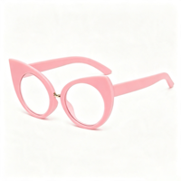 Lunettes anti-lumière bleue rétro SM9165, monture PC unisexe avec accents métalliques dorés