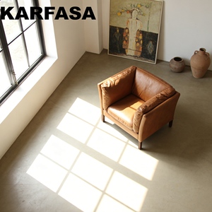 Canapé-lit carré moderne en <span class=keywords><strong>cuir</strong></span> véritable, confortable, couleur personnalisable, une place, pour salon, mobilier d'hôtel - Product Image 2