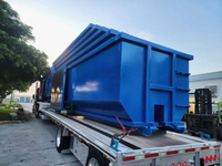 Solution d'élimination des déchets industriels de qualité usine 30M3 Roll off Dumpster Container Machines de traitement des déchets efficaces