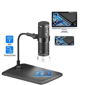 1080P HD portable usb WiFi Microscope digital Wireless Rechargeable handheld Mini pocket microscope for mobile phone repair PCB