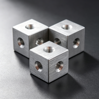 Écrous moletés cylindriques longs en acier inoxydable 304, filetage métrique M3-M14, classe 4.8 6.8, pour applications médicales