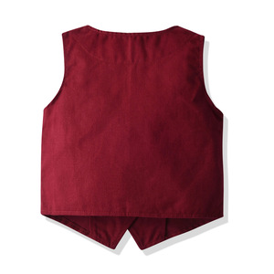 Conjuntos de Ropa para Niños Elegantes para Bodas y Fiestas, 4 Piezas: Camisa + Chaleco + Pantalones, Trajes 20C651 - Product Image 3