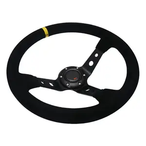 Volant de voiture en daim 14 '', 350mm, style spirit, pour le Sport, la course