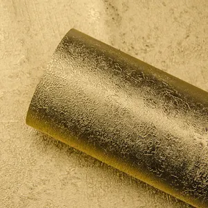 Verwijderbare Roos 3d Getextureerde Gouden Luxe Rol Glitter En Grijs Behang