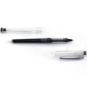 Doğrudan sıvı imza kalem ofis ve okul için jel mürekkep kalemi sıcak satış iş siyah plastik siyah teknoloji kalemler 14 Cm