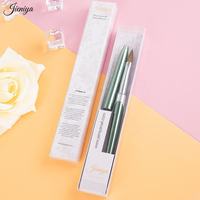 Fournisseur d'articles pour ongles 2027, pinceaux à ongles en poils de Kolinsky, manche en métal vert, pinceaux acryliques pour nail art Kolinsky