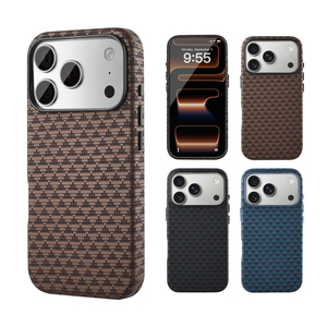 Carcasa de Teléfono de Cuero PU Imprimible, Diseño de Logotipo Personalizado, Funda Anticaídas Compatible con Modelos de iPhone 15 a iPhone 18 - Product Image 1