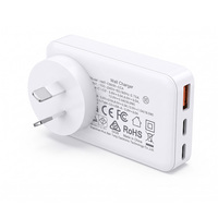 Chargeur mural HNT en gros à 3 ports 30W USB 2C1A, adaptateur d'alimentation à charge rapide pour produits électroniques, téléphone et tablette