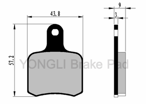 Pastilla de freno Tony Kart <span class=keywords><strong>OKT</strong></span> BS5 de alta calidad para accesorios Go-Kart y Kart Racer - Product Image 6