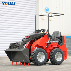 Youli pemuat roda pertanian Diesel Mini pemuat jalur depan roda kecil pemuat kemudi selip Mini - Product Image 4