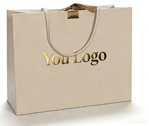 <span class=keywords><strong>Sac</strong></span> cadeau miniature de luxe en papier kraft brun écologique réutilisable avec poignée et logos imprimés - Product Image 2