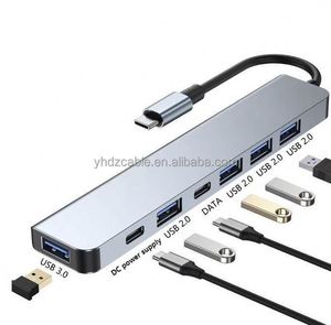 Multifunctional <b>Hub</b> 7 in 1 Docking Station USB 3.0 High-speed Transmission 2 to 7 <b>Hub</b> Docking Station USB 2.0 - Product Image 2