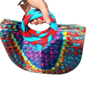 Multi colors New style silicone pop push it bag hand bag 2021