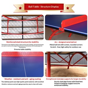 TuoLian Tavolo <span class=keywords><strong>da</strong></span> Ping Pong Pieghevole Standard per Competizioni all'Aperto, Moderno in SMC per Sport e Intrattenimento - Product Image 3