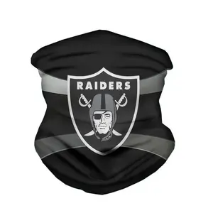 Custom New Style Oakland Raiders Mask Multifunctional Headband Sunscreen Riding Mask for Men and Women in stock