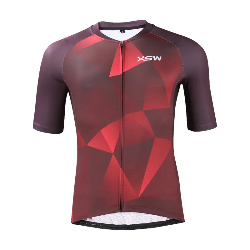 Customized short sleeves cycling jersey digital printing elastic 100% polyester women cycling jersey