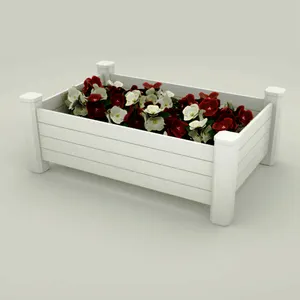 Caixa de plantador de vinil para jardim, cama de vinil em PVC ecológico personalizada