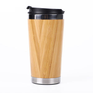 Thermos de voyage isolé sous vide, avec couvercle, pour conserver la peau de bambou, ml - Product Image 3