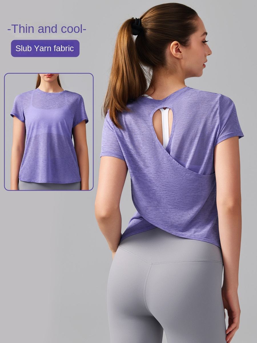 Quick-Dry Breathable Fitness Blouse for Women | Cross-Border Running, Pilates & Yoga Training Top