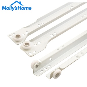 Endurance Closing Smooth 17. Riel deslizante de acero laminado en frío con recubrimiento de polvo blanco de 75 pulgadas <span class=keywords><strong>para</strong></span> cajones de gabinetes - Product Image 1