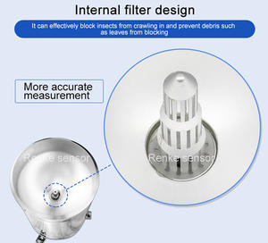 0.2mm वर्षा माप सेंसर स्टेनलेस स्टील RS485 पल्स उत्पादन मौसम स्टेशन या वातावरण में बारिश गेज निगरानी - Product Image 5
