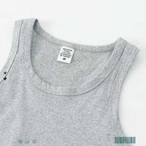Chaleco de Punto Transpirable de Alta Calidad, 315GSM, Estilo Hip Hop, con Logotipo Personalizado al por Mayor, para Hombre, Talla Grande, Sin Mangas, Color Puro - Product Image 5