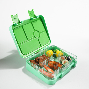 Aohea กล่องอาหารกลางวัน Tritan ไม่มีสาร BPA 6ช่อง, กล่องอาหารกลางวันสำหรับเด็กที่เก็บอาหารกลางวันด้านหลังโรงเรียนชุดกล่องเบนโตะสำหรับไปโรงเรียน - Product Image 6